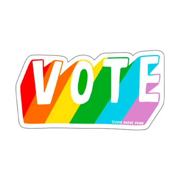 Rainbow Vote Sticker