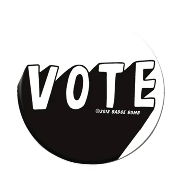 Black & White Vote Button