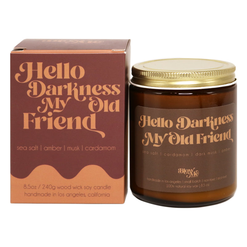 Hello Darkness My Old Friend Candle