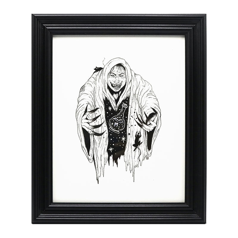 Witch and Potion Bottle