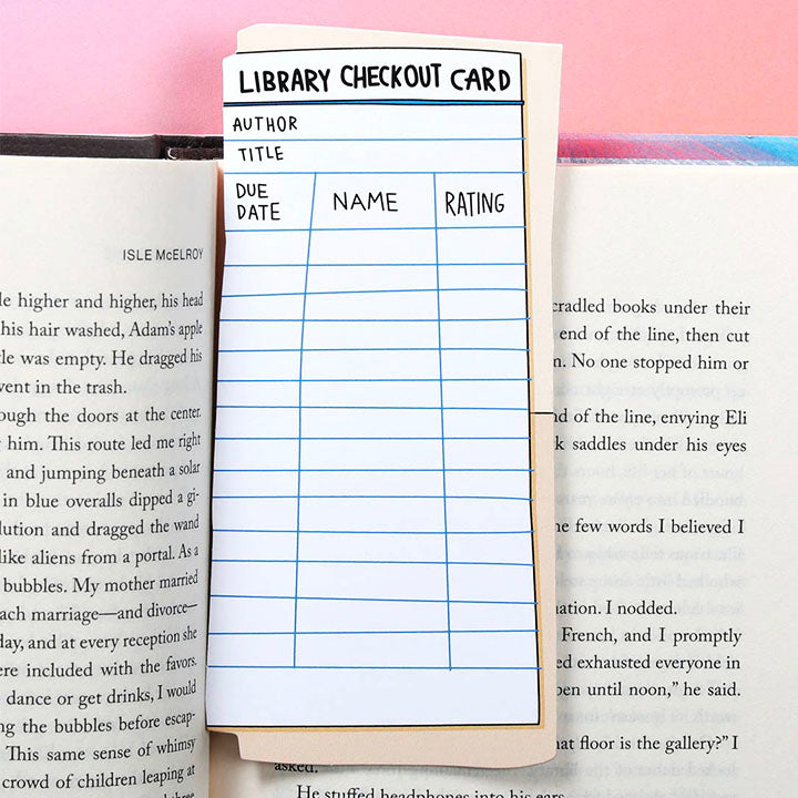 Library Card Bookmark