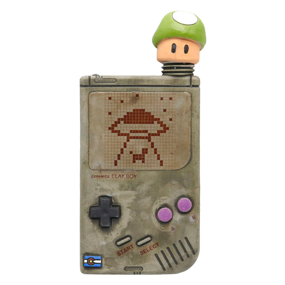 1 Up Clay Boy Flask