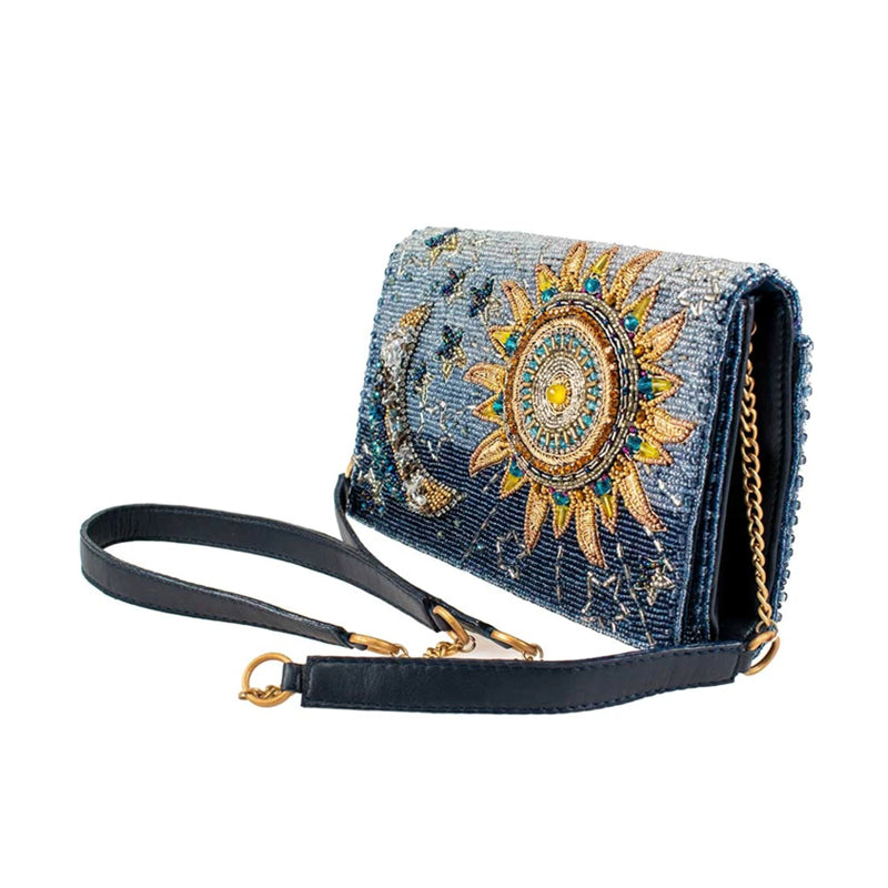 Solar System Beaded Crossbody Bag