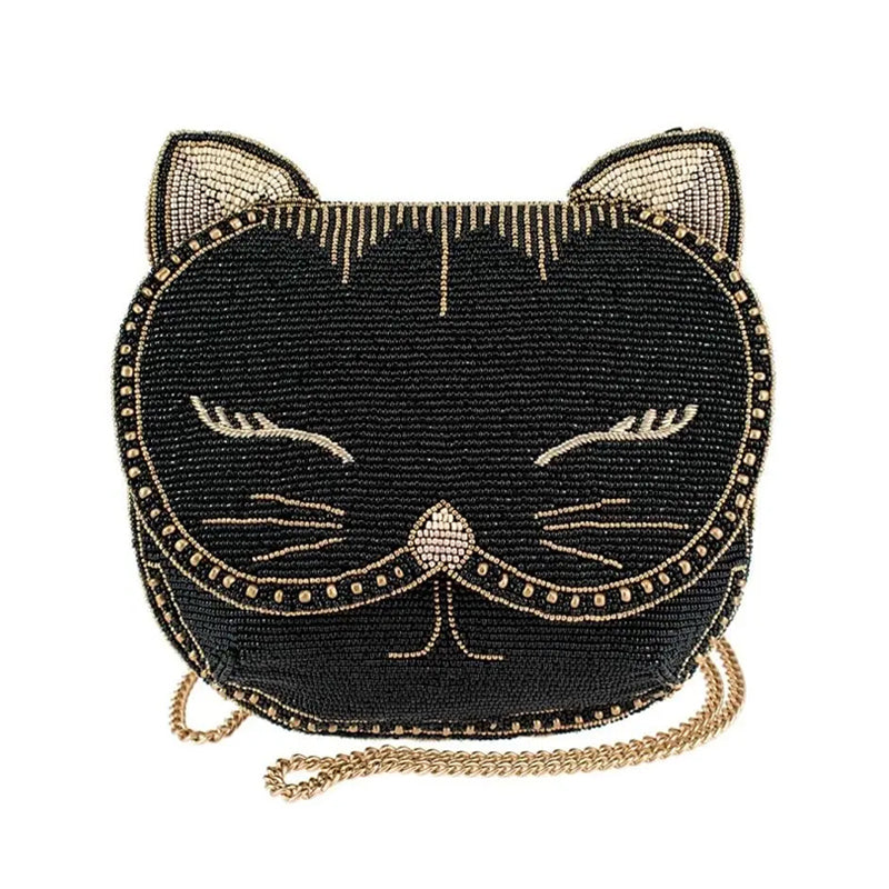 Whiskers Beaded Crossbody Handbag