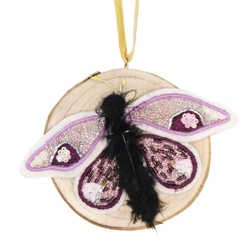 Moth Ornament, Purple