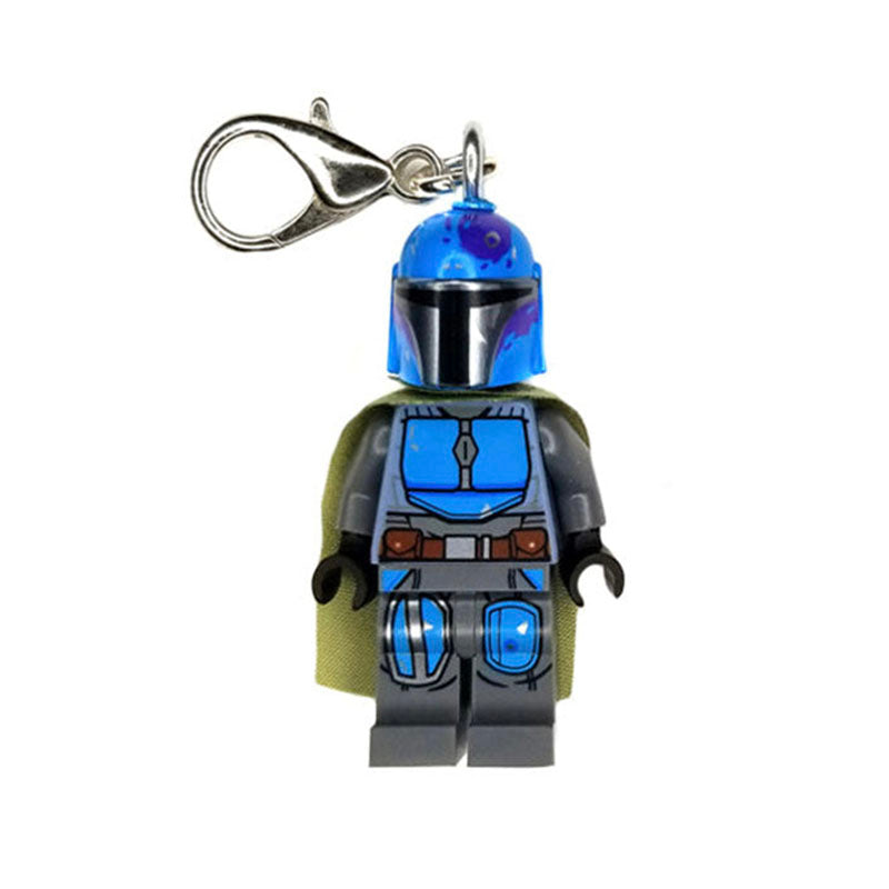 Mando Keychain, Blue/Grey