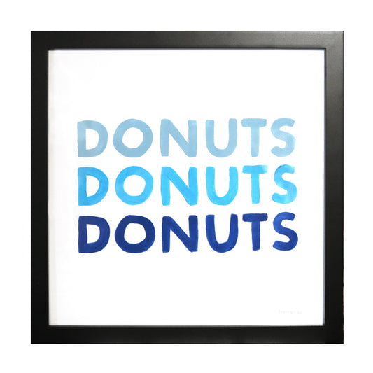 Donuts, Multicolor Blue
