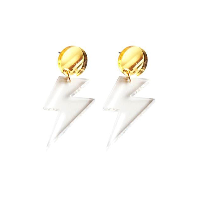 Lightning Bolt Dangle Earrings