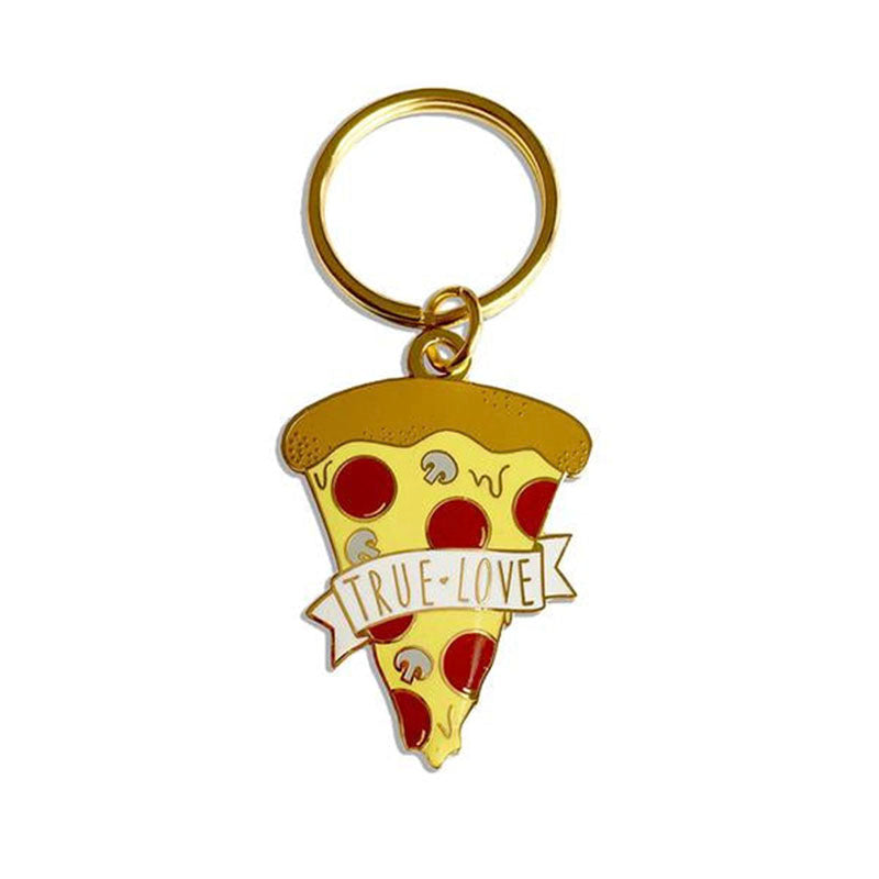 True Love Pizza Keychain