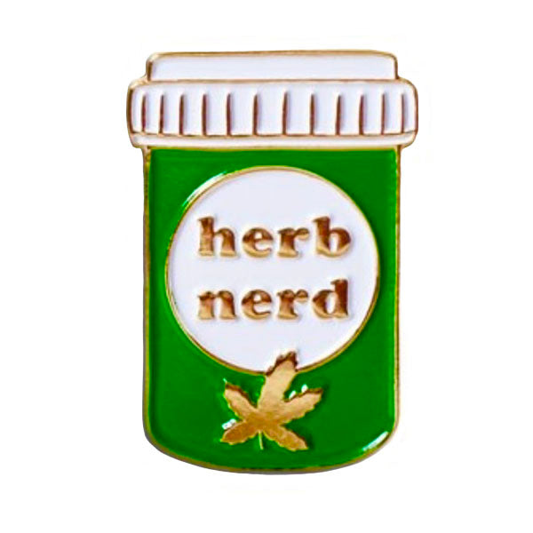 Herb Nerd Pin
