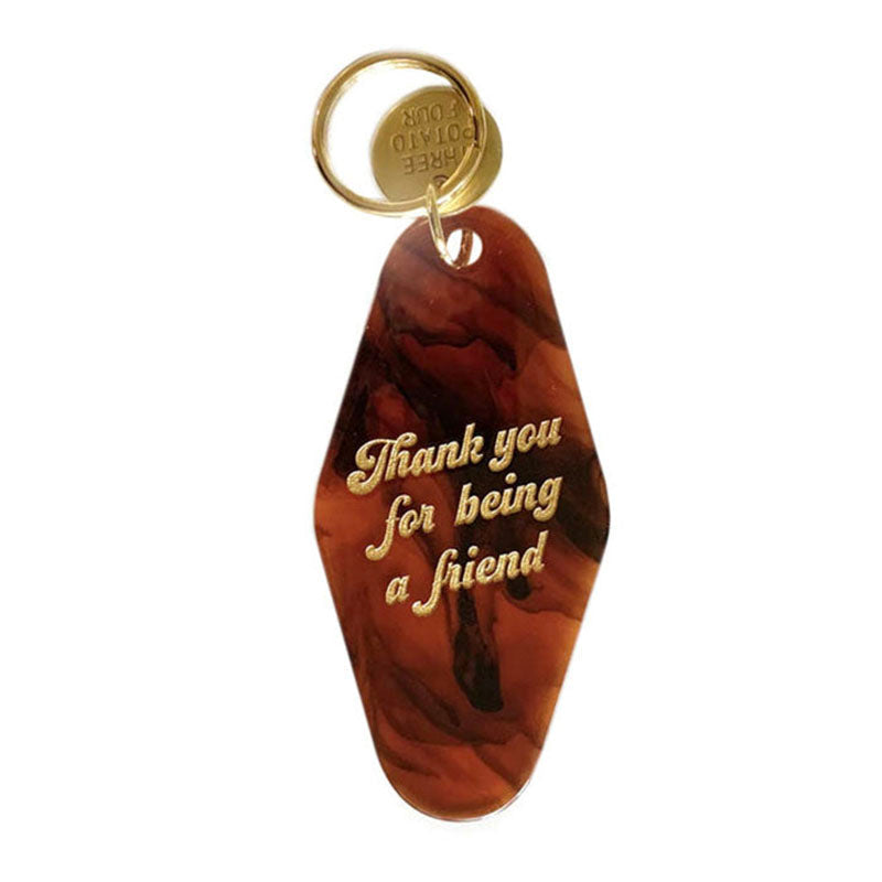 Thank You for Being a Friend Key Tag