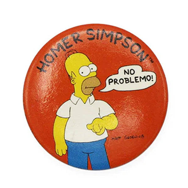 No Problemo Vintage Button
