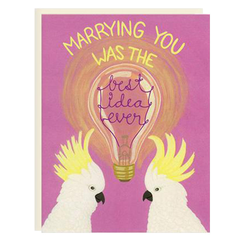 Cockatoos Anniversary Card