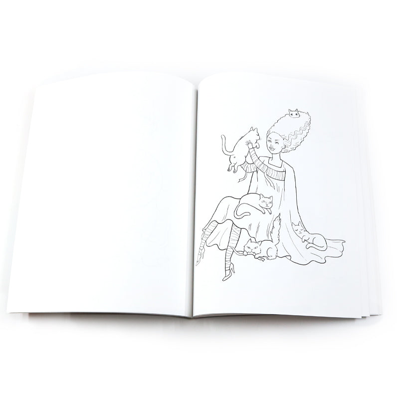 Horror Cats Coloring Book