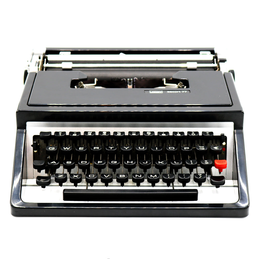 We can make a personalized, custom Typewritten Letter, note or poem for you typed on a vintage typewriter of your choosing from our current selection on white high-quality linen paper. Each letter can be up to 200 words, and can be single or double spaced. We will use black or red ink for your letter. Also available in store at FOLD Gallery DTLA.