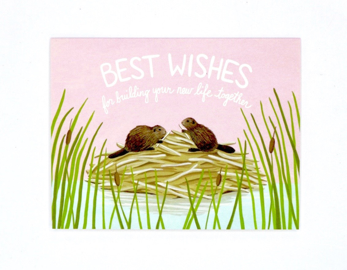 Best Wishes Beaver Card