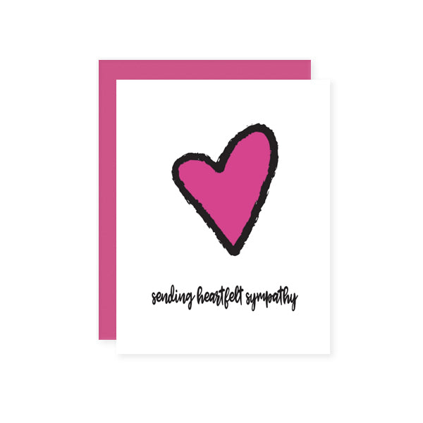 Sending Heartfelt Sympathy Card