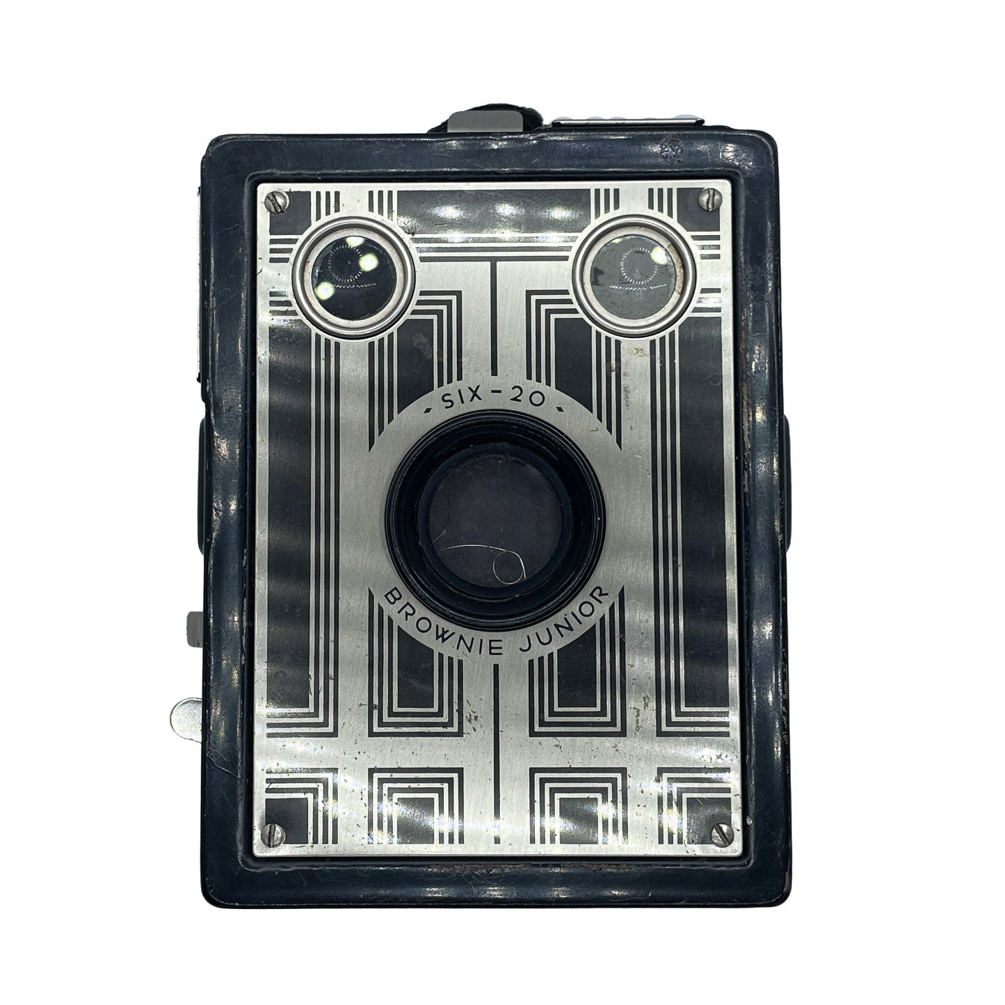 Vintage 1930's Art Deco Six-20 Brownie Junior Box Film Camera