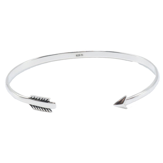 Adjustable Arrow Sterling Silver Cuff Bracelet
