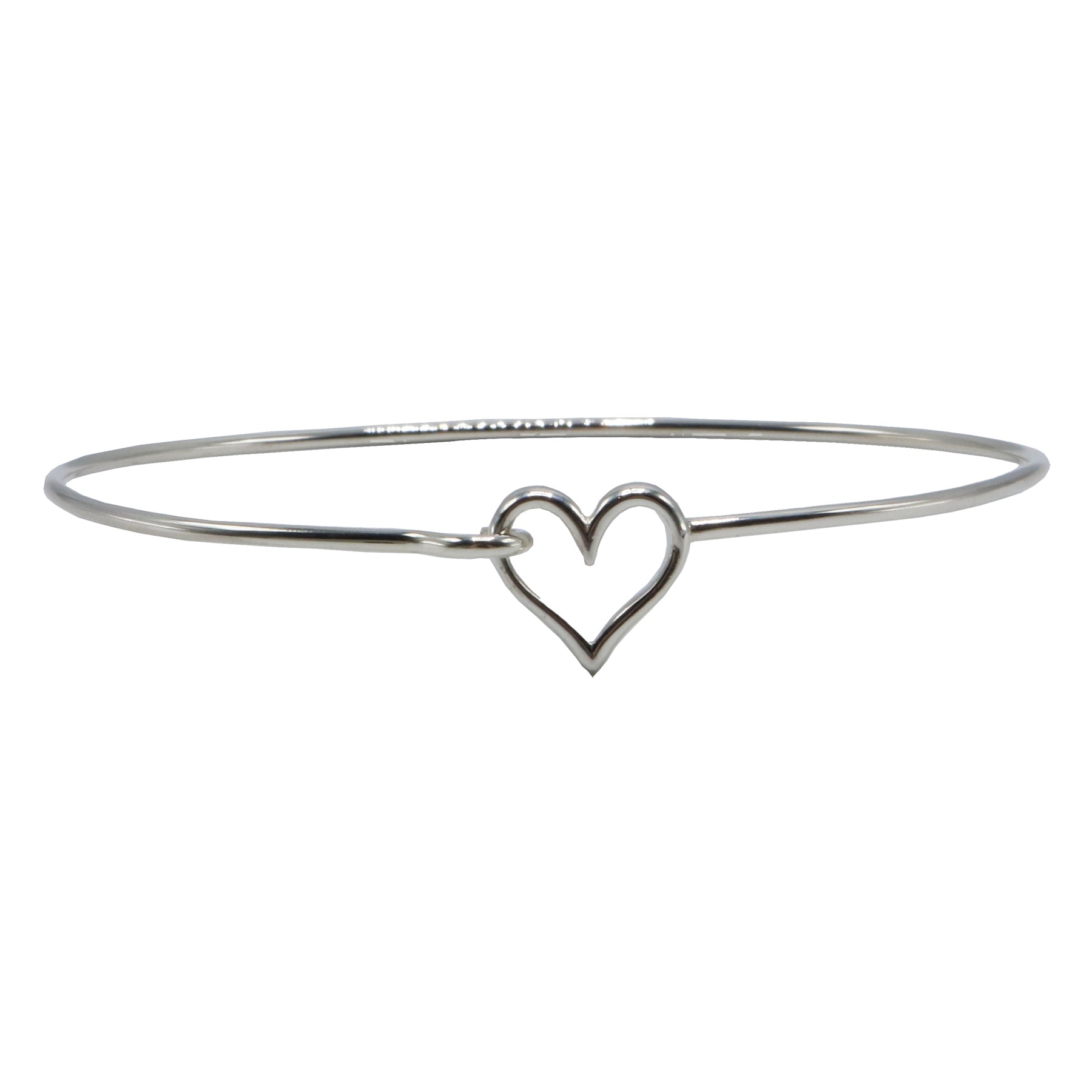 Heart Hook and Eye Charm Bracelet - Sterling Silver – FOLD goods