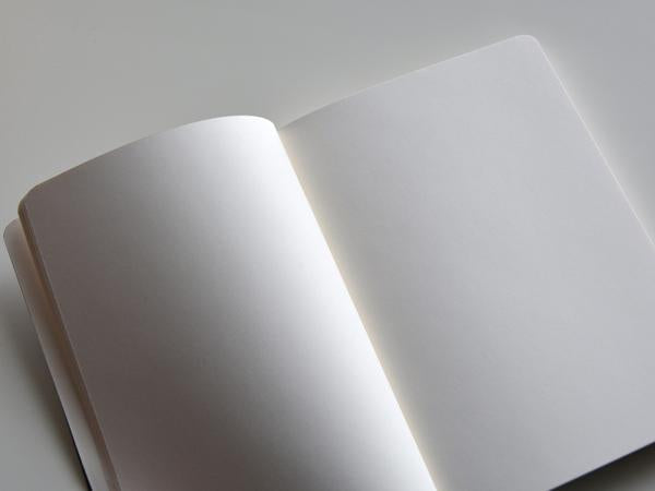 By The Mincing Mockingbird & The Frantic Meerkat Thumbnail Sketches & Bad Math Journal. 120 blank pages of 120 gsm creamy off-white paper that takes ink beautifully. Stylish gold foil stamped cover. Binding lies flat when open. Measures 5 x 7 inches—perfect size for a purse or for traveling. Also available in store at FOLD Gallery DTLA.