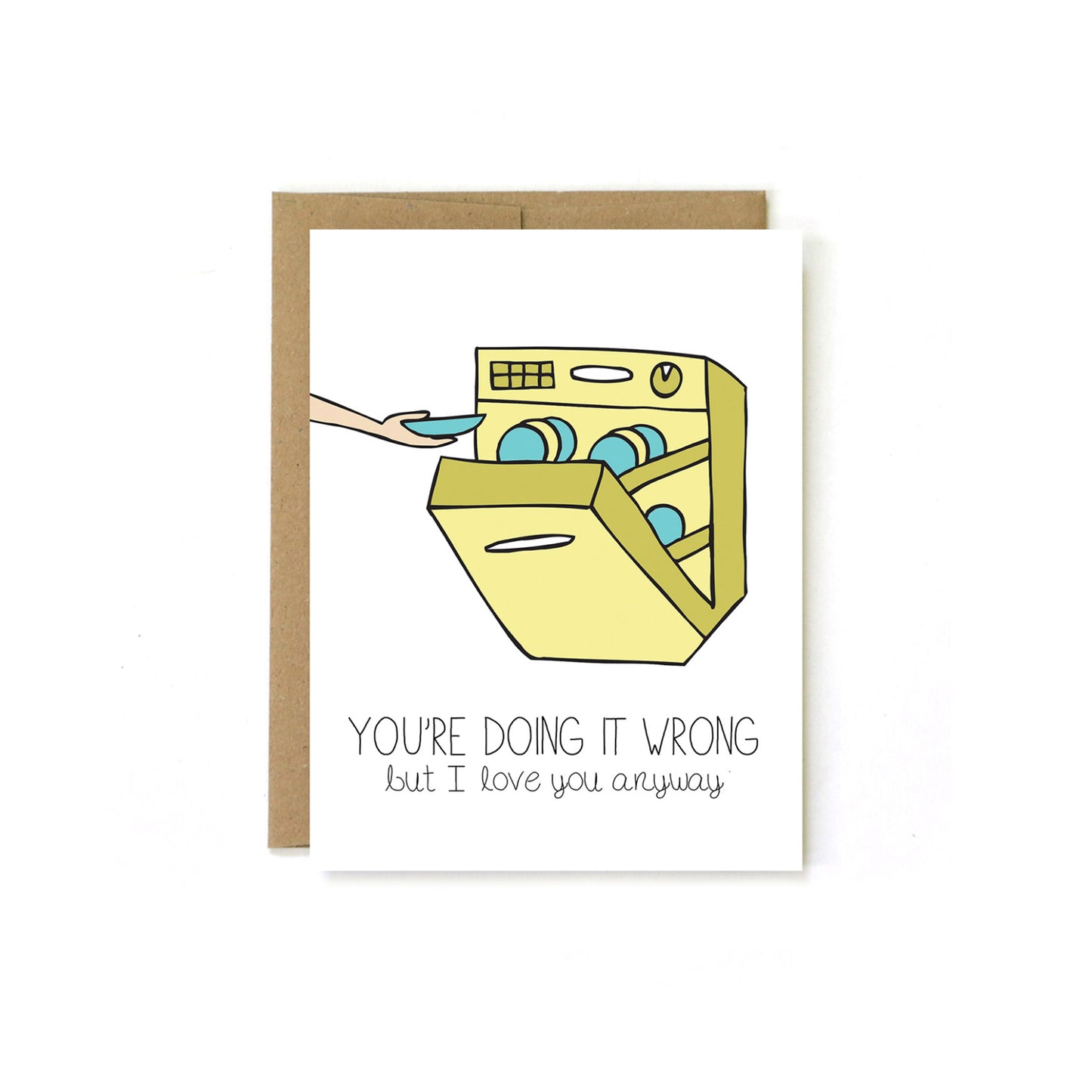 You're Doing it Wrong Dishwasher Card