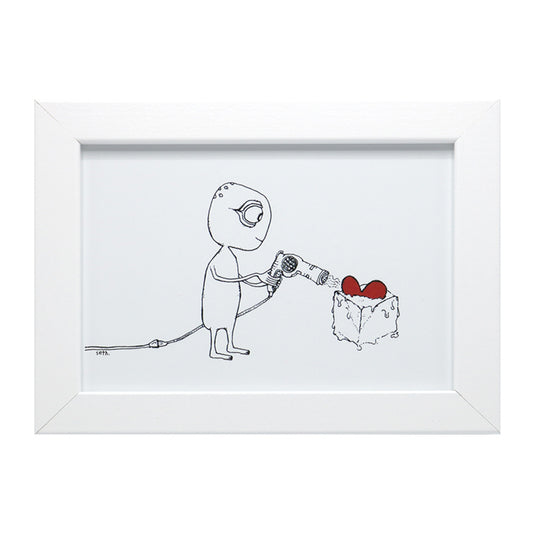Slowly Thawing (Framed Print)