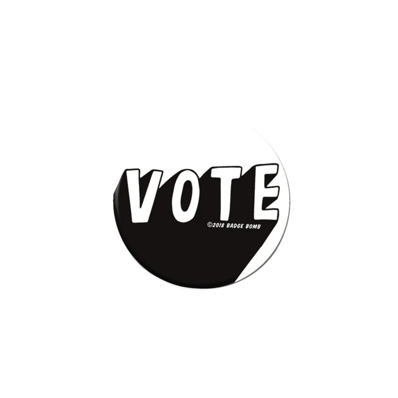 Black & White Vote Button