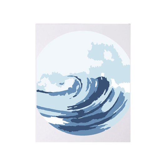 Ocean Waves Paint-By-Numbers Kit