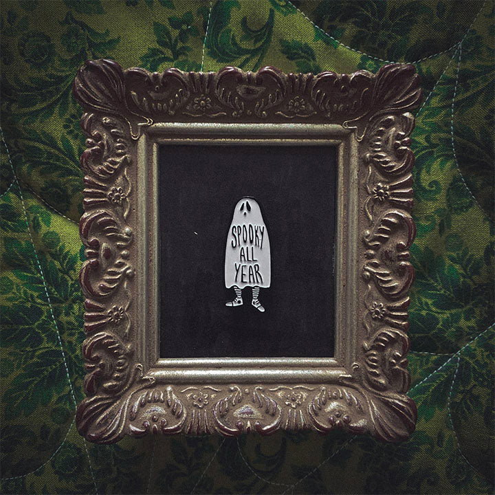 Spooky All Year Ghost Pin