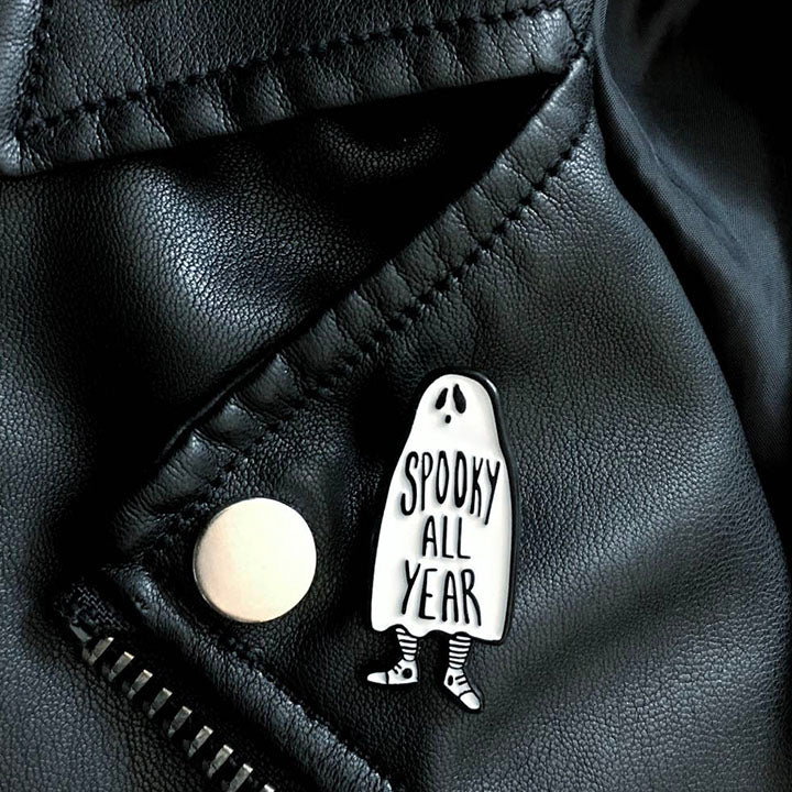 Spooky All Year Ghost Pin