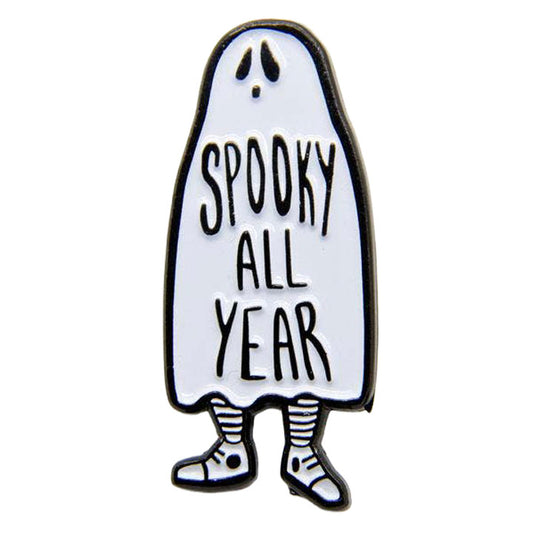 Spooky All Year Ghost Pin