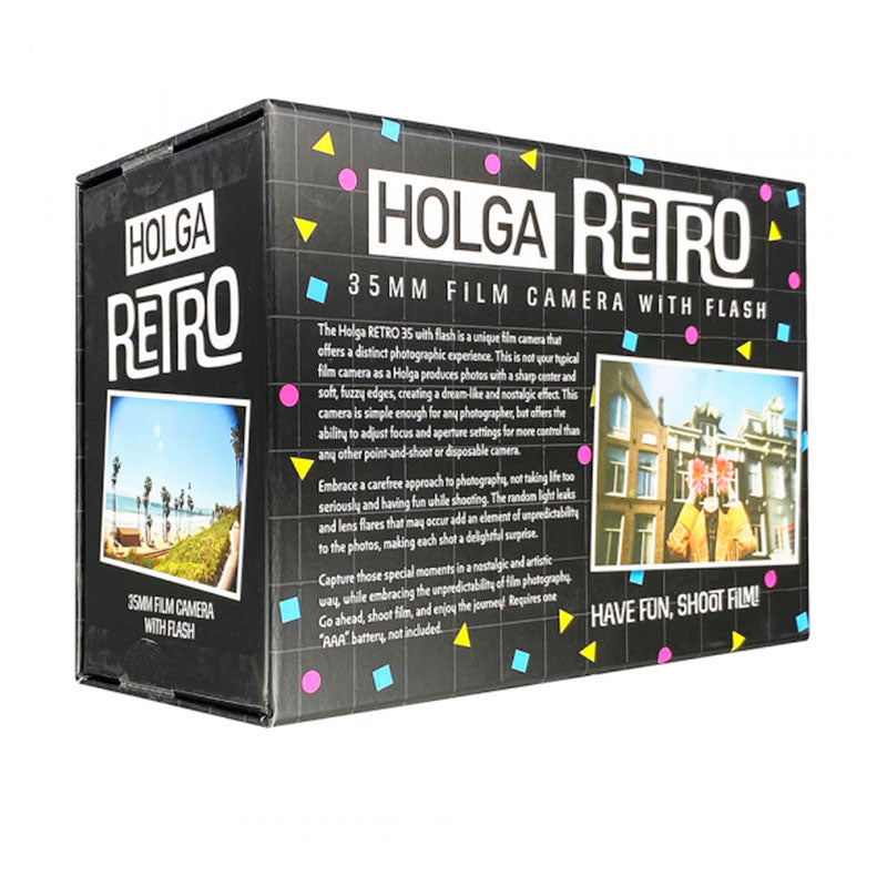 Holga 135FC 35mm Film Camera in Neon Retro