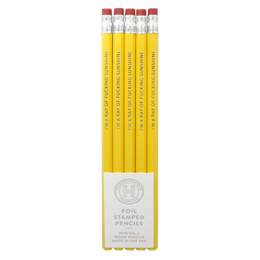 I'm a Ray of Fucking Sunshine - Pencil Pack of 5