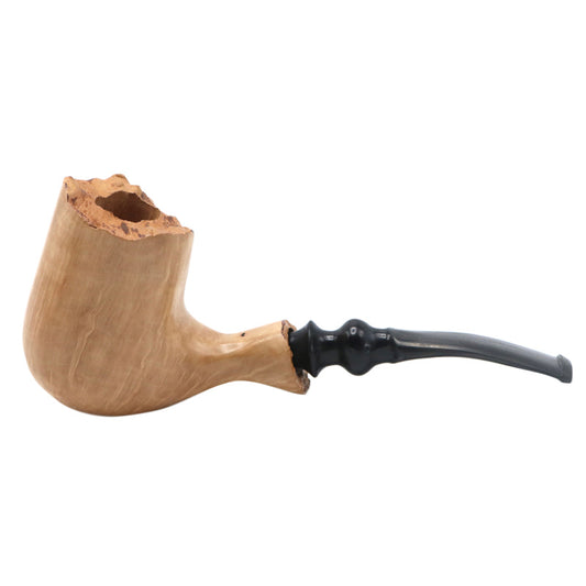 Italian Briarwood Raw Edge Smoking Pipe