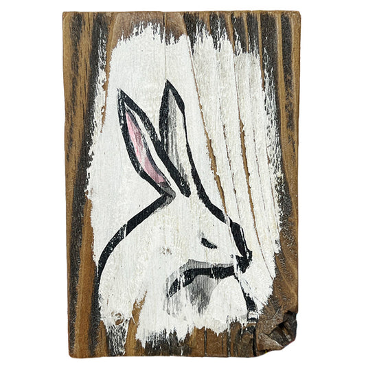 Small Bunny on Wood 3