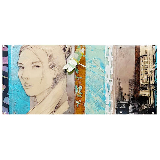 Girl and Historic Downtown LA