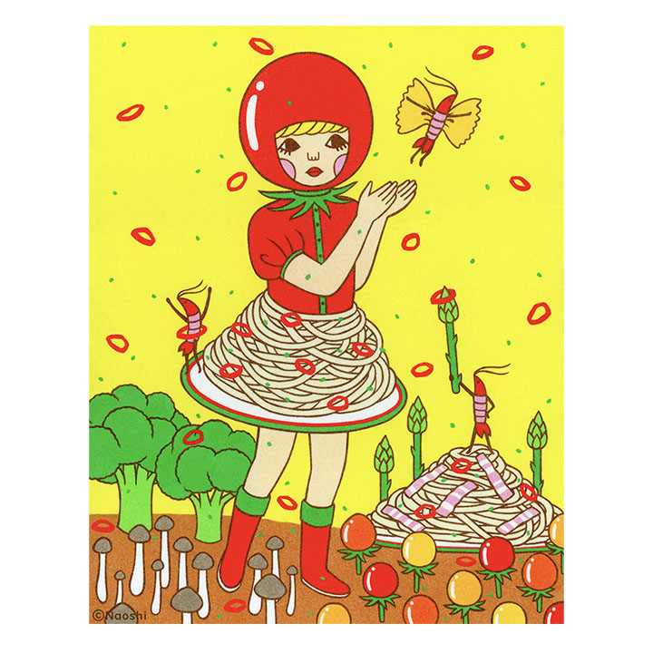 Page of Pentacles, The Merry Shrimps' Pasta Garden