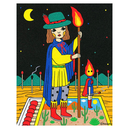 Page of Wands, The Matchstick Traveler