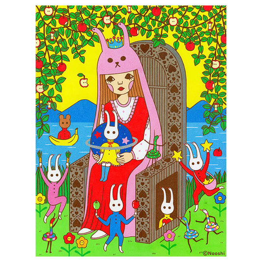 Queen of Pentacles, The Rabbit’s Joyful Orchard