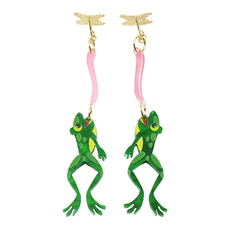 Leap Frog Earrings