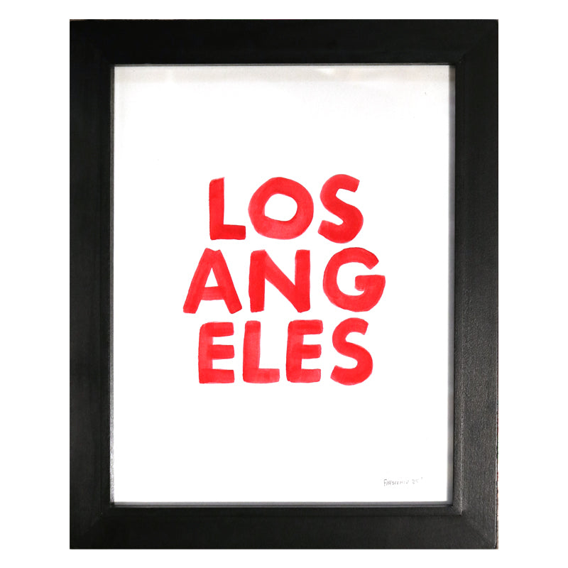 Red Los Angeles Stacked