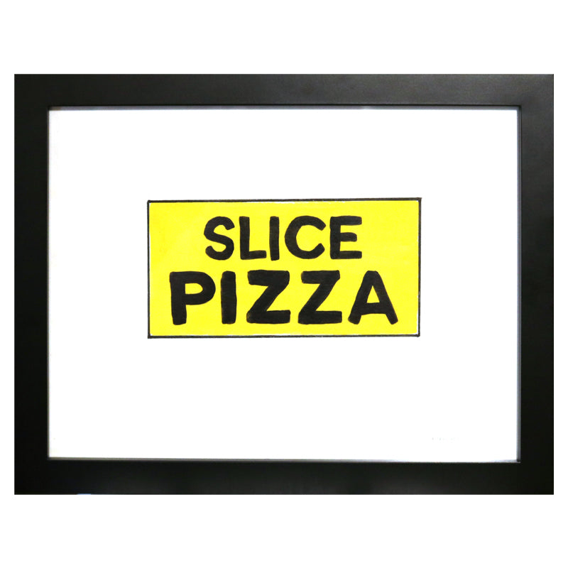 Slice Pizza Yellow and Black