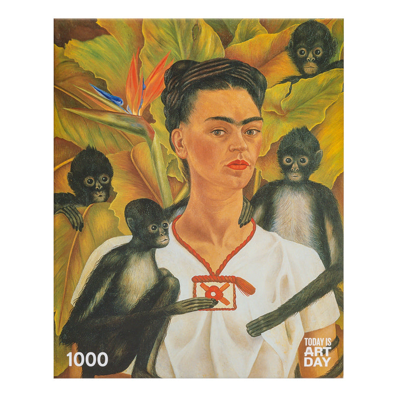 Frida Kahlo - Self Portrait with Monkey Puzzle