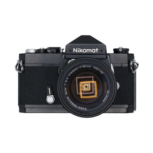 Vintage Black Body Nikon Nikomat FTN Film Camera