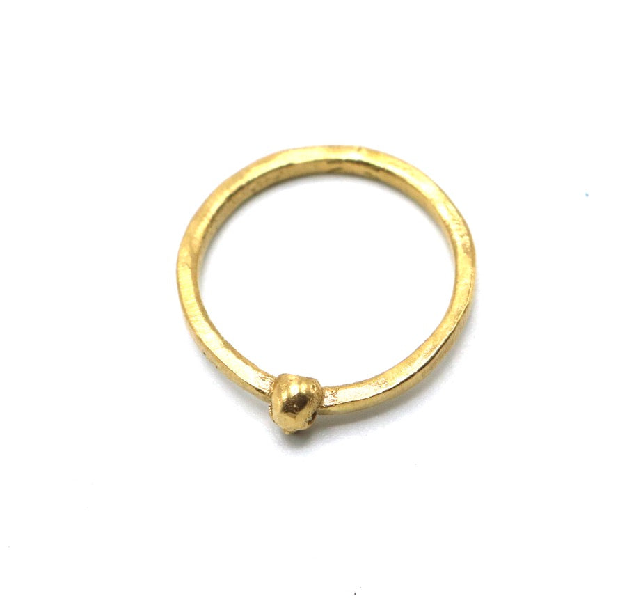 Calavera Band Ring - Bronze