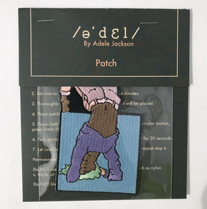 By Adele by Adele Jackson. Iron on backing machine embroidered Babe Patch. Please note that due to everyone’s monitor displaying differently, the colors you see may vary. Measures 4 inches. FOLD Gallery Dtla.