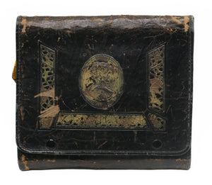 Antique Victorian Beauty Kit in Tooled Leather Case
