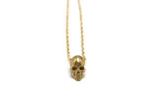Large Calavera Necklace - Bronze Pendant