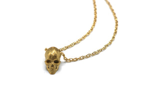 Large Calavera Necklace - Bronze Pendant